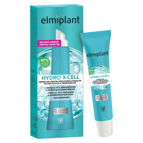 Ingrijire ochi - Elmiplant Hydro X-Cell Crema-Gel pentru Ochi Anticearcan 15 ml