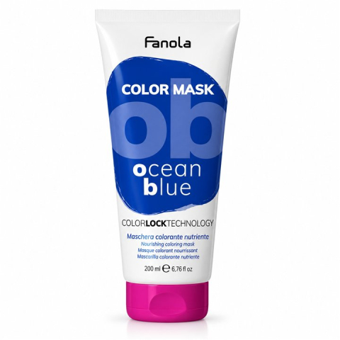 Ingrijire par - Fanola Color Mask Ocean Blue Masca Coloranta Nuantatoare Albastru 200 ml