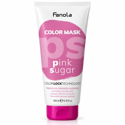 Ingrijire par - Fanola Color Mask Pink Sugar Masca Coloranta Nuantatoare Roz 200 ml