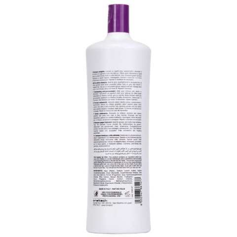 Fanola No Yellow Care Sampon Antigalben pentru Par Blond si Grizonat 1000 ml [1]