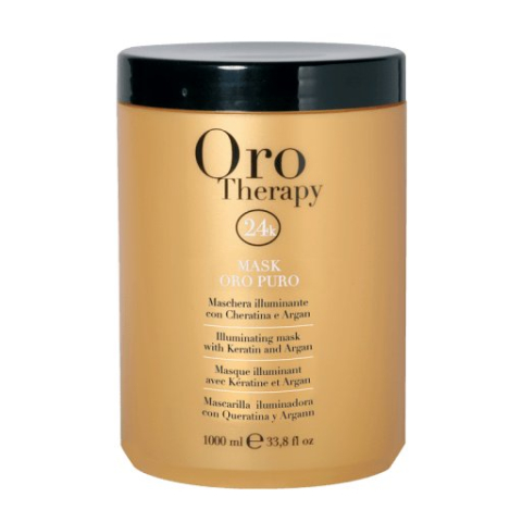 Masca par - Fanola Oro Therapy 24k Gold Masca Iluminanta pentru Toate Tipurile de Par 1000 ml