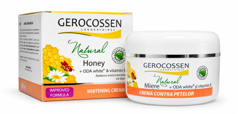 Ingrijire ten - Gerocossen Natural Miere Crema contra Petelor cu Vitamina E 100 ml
