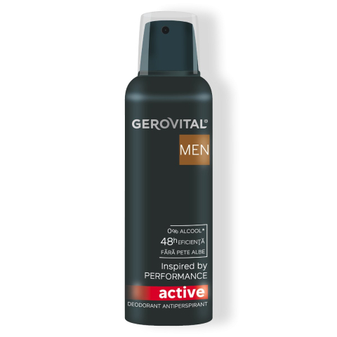 Deodorante - Gerovital Men Active Deodorant Antiperspirant Spray 150 ml