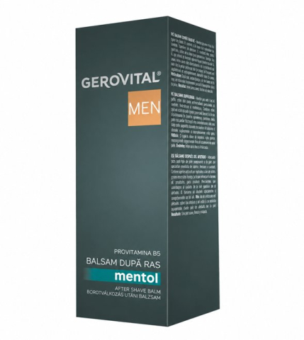 Dupa ras - Gerovital Men Balsam Dupa Ras cu Mentol si Provitamina B5 100 ml