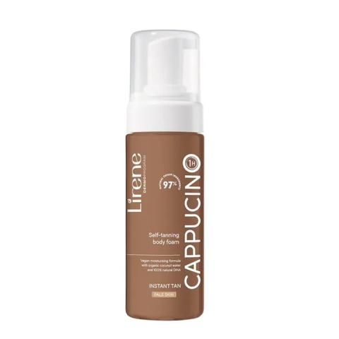 Autobronzant - Lirene Perfect Tan Cappuccino Spuma Autobronzanta pentru Corp cu Apa de Cocos Organica 150 ml