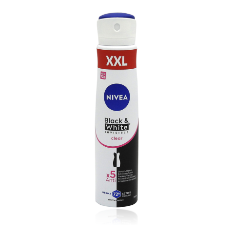 Ingrijire corp - Nivea Black & White Invisible Clear Antiperspirant Spray 250 ml