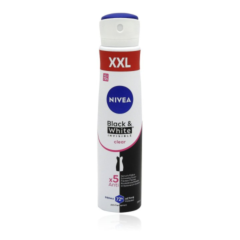 Deodorante femei - Nivea Black & White Invisible Clear Antiperspirant Spray 250 ml