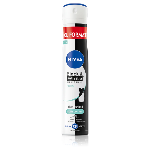Ingrijire corp - Nivea Black & White Invisible Fresh Antiperspirant Spray 200 ml