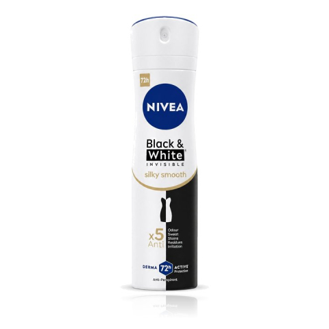 Deodorante femei - Nivea Black & White Invisible Silky Smooth Antiperspirant Spray 200 ml