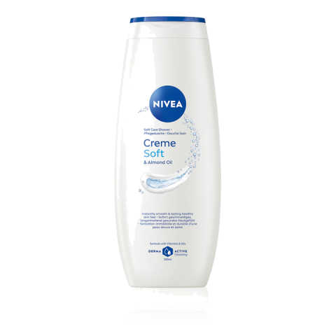 Ingrijire corp - Nivea Creme Soft Gel de Dus Crema cu Ulei de Migdale 500 ml