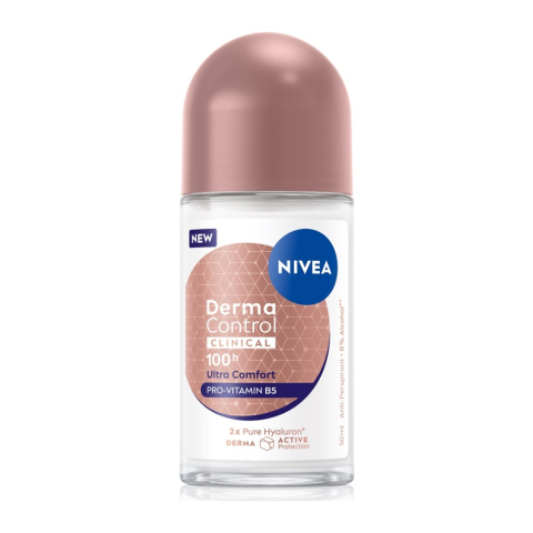 Deodorante femei - Nivea Derma Control Clinical Ultra Comfort Antiperspirant Roll-On pentru Femei 50 ml