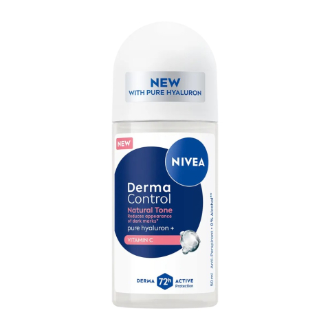 Deodorante femei - Nivea Derma Control Natural Tone Antiperspirant Roll-On pentru Femei 50 ml