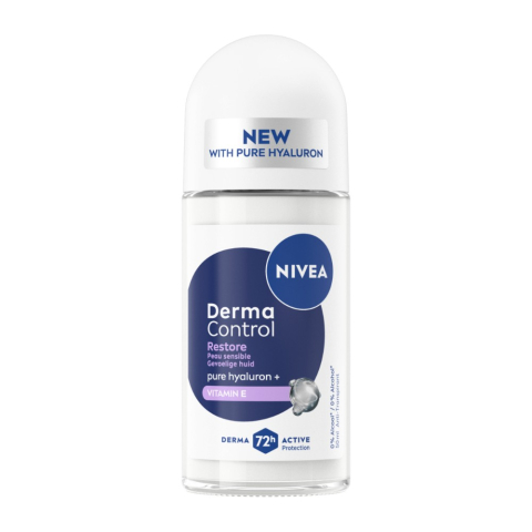Deodorante femei - Nivea Derma Control Restore Antiperspirant Roll-On pentru Femei 50 ml