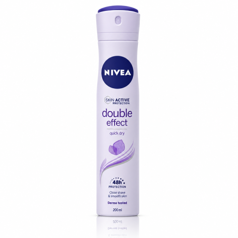 Ingrijire corp - Nivea Double Effect Antiperspirant Spray cu Uscare Rapida 200 ml
