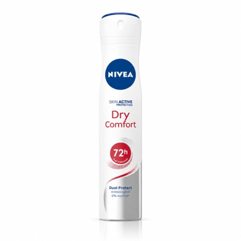 Deodorante femei - Nivea Dry Comfort Antiperspirant Spray Dual Protect 200 ml