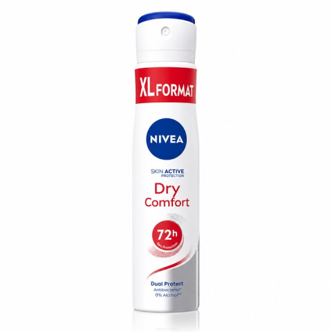 Deodorante femei - Nivea Dry Comfort Antiperspirant Spray Dual Protect 250 ml