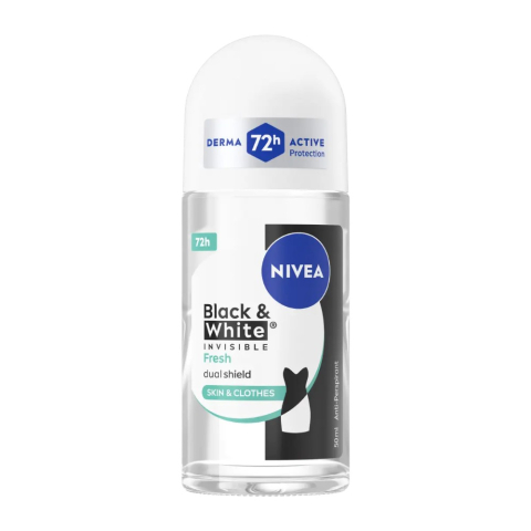 Deodorante femei - Nivea Invisible Black & White Fresh Deodorant Roll-On pentru Femei 50 ml