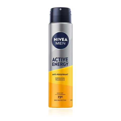 Ingrijire corp - Nivea Men Active Energy Antiperspirant Spray cu Parfum Energizant 250 ml