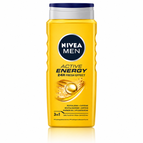 Ingrijire corp - Nivea Men Active Energy Gel de Dus 3in1 cu Cofeina 500 ml