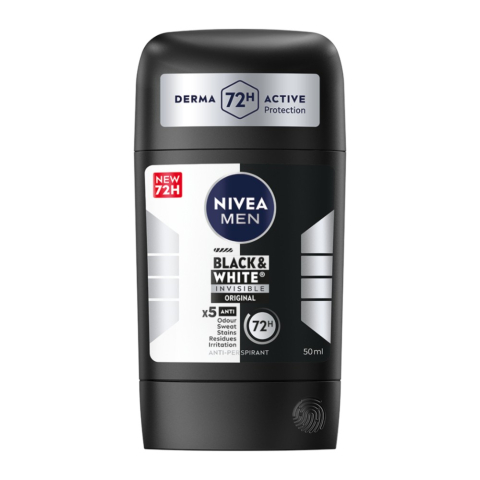 Barbati - Nivea Men Black & White Invisible Original Deodorant Stick pentru Barbati 50 ml