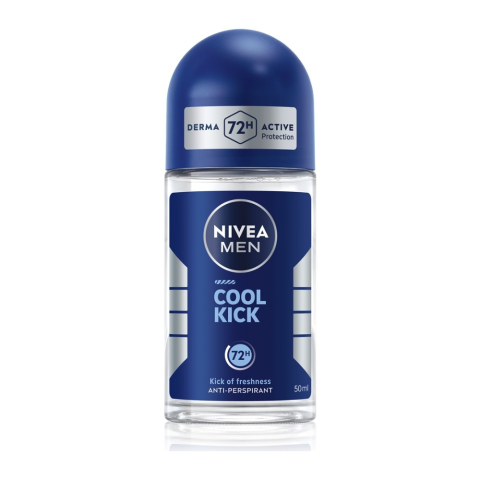 Barbati - Nivea Men Cool Kick Antiperspirant Roll-On pentru Barbati 50 ml