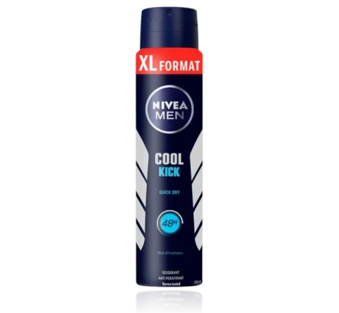 Ingrijire corp - Nivea Men Cool Kick Antiperspirant Spray cu Uscare Rapida 250 ml