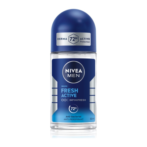Barbati - Nivea Men Fresh Active Antiperspirant Roll-On pentru Barbati 50 ml