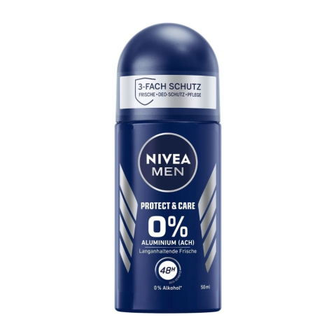 Barbati - Nivea Men Protect & Care 0% Aluminiu Deodorant Roll-On pentru Barbati 50 ml