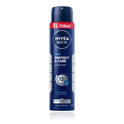 Ingrijire corp - Nivea Men Protect & Care Antiperspirant Spray cu Uscare Rapida 250 ml