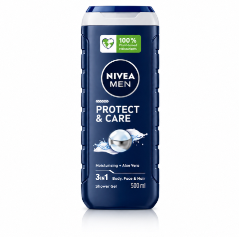 Ingrijire corp - Nivea Men Protect & Care Gel de Dus 3in1 cu Aloe Vera 500 ml