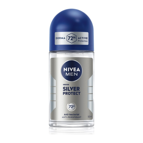 Barbati - Nivea Men Silver Protect Antiperspirant Roll-On pentru Barbati 50 ml