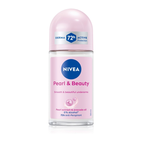 Deodorante femei - Nivea Pearl & Beauty Antiperspirant Roll-On pentru Femei 50 ml