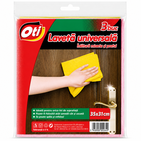 Lavete - OTI Lavete Universale pentru Curatenie 35x31 cm 3 buc