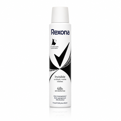 Ingrijire corp - Rexona Invisible Black + White Antiperspirant Spray 48h 150 ml