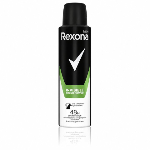 Deodorante - Rexona Men Invisible Fresh Power Antiperspirant Spray 48h 150 ml