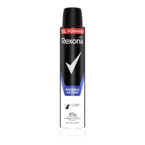 Deodorante - Rexona Men Invisible Ice Fresh Antiperspirant Spray 48h 200 ml