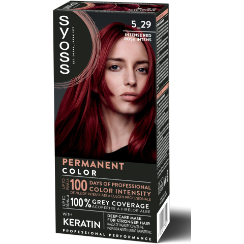 Ingrijire par - Syoss 5-29 Vopsea de Par Permanenta cu Keratina Rosu Intens