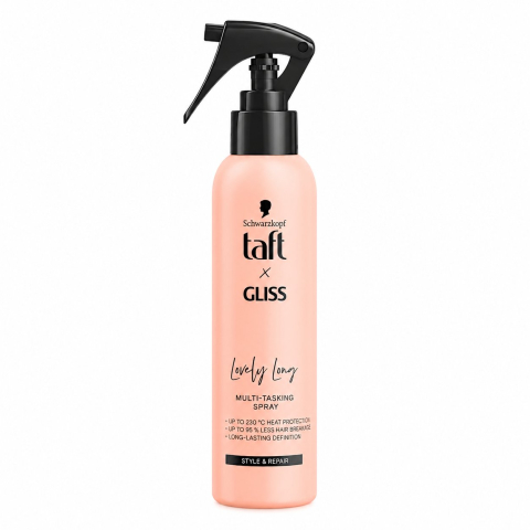 Ingrijire par - Taft x Gliss Lovely Long Spray Multifunctional cu Protectie Termica 150 ml