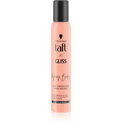 Ingrijire par - Taft x Gliss Wavy Baby Spuma pentru Onduleuri cu Protectie Termica 150 ml