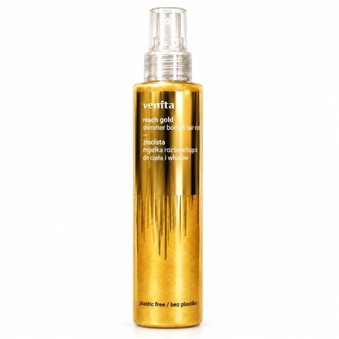 Spray corp - Venita Trendy Glow Rich Gold Spray de Corp cu Sclipici Aurii 150 ml