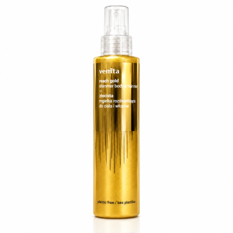 Spray corp - Venita Trendy Glow Rich Gold Spray de Corp cu Sclipici Aurii 150 ml