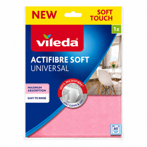 Lavete - Vileda Actifibre Soft Universal Laveta din Microfibra pentru Toate Suprafetele 1 buc
