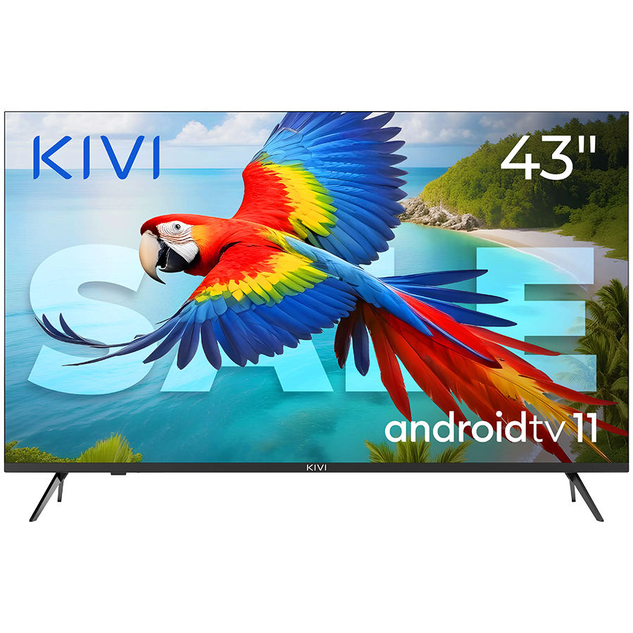 43', UHD, Android TV 11, Black, 3840x2160, 60 Hz, Sound 2x12W, 53 kWh/1000h , BT5.1, HDMI ports 4, 24 months [1]