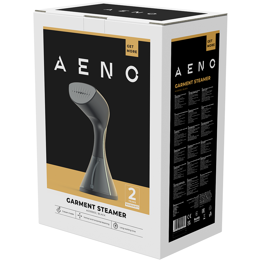 AENO Hand Garment Steamer GS3, 1500W, Detachable Water Tank, 3 steam modes [8]