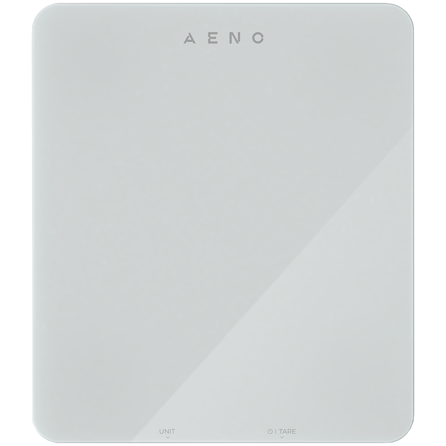 AENO Kitchen Scale KS1S Smart, Max load - 8 kg, Bluetooth, 10,000+ products & meals, 25 indicators analysis, Coffee mode, 6 unit conversion: kg, g, lb, fl, oz, ml, Material - glass [3]