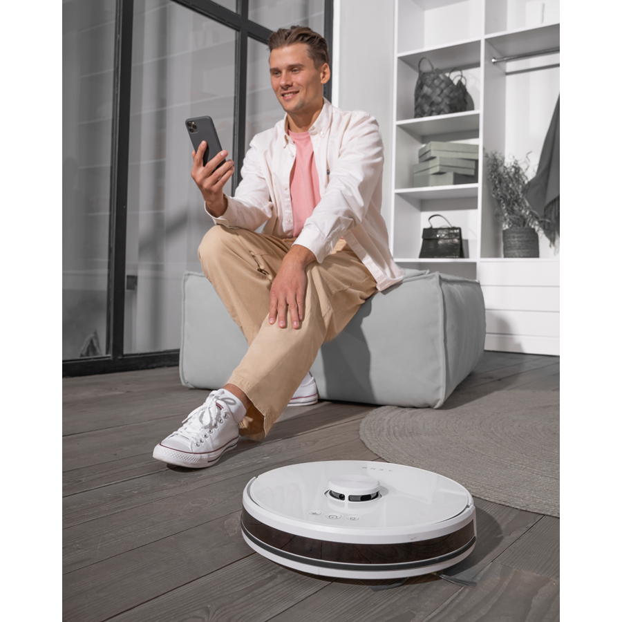 AENO Robot Vacuum Cleaner RC2S: wet & dry cleaning, smart control AENO App, powerful Japanese Nidec motor, turbo mode [8]