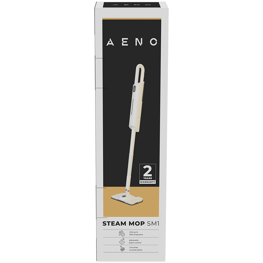 AENO Steam Mop SM1: built-in water filter, aroma oil tank, 1200W, 110°C, Tank Volume 380 ml, Screen Touch Switch [4]