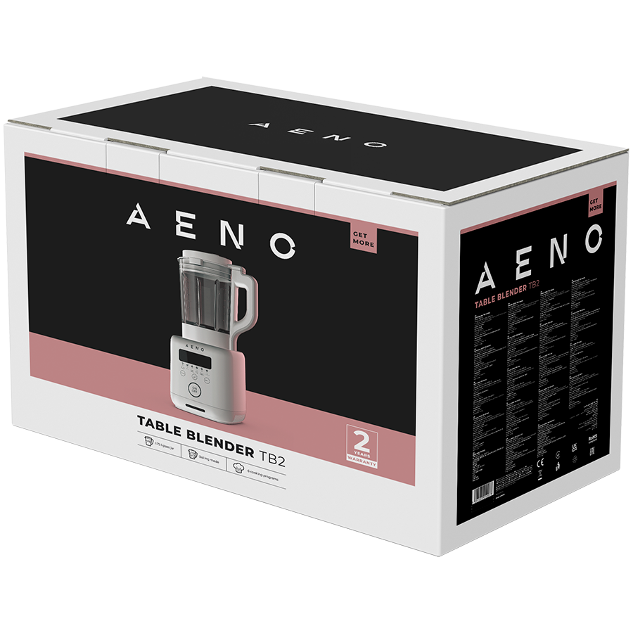 AENO Table Blender-Soupmaker TB2: 800W, 35000 rpm, boiling mode, high borosilicate glass cup, 1.75L, 6 automatic programs, preset time, LED-display [3]