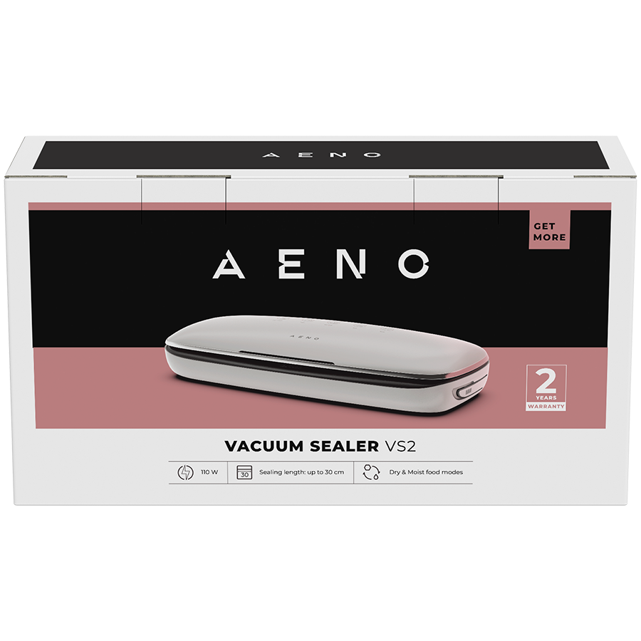AENO Vacuum sealer VS2: 120W, 75kPa, Dry/Moist Food Mode, 3 modes: Vac+Seal, Seal, Pulse, Max Pocket Width 30 cm [2]
