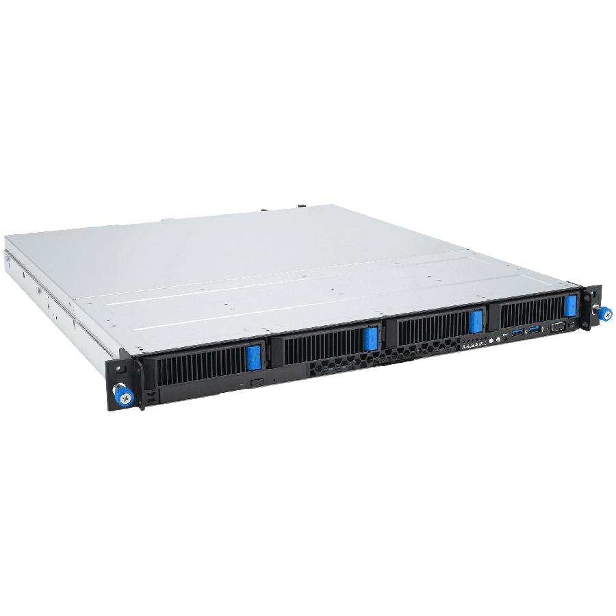 ASUS RS300-E12-RS4/450W 1U server barebone, UP, 4x3.5” Hot-Swap HDD Bays, 4 DIMM slots, 2 x 1Gb I210AT, 1 x Mgmt LAN, 1+1 Redundant 450W [2]